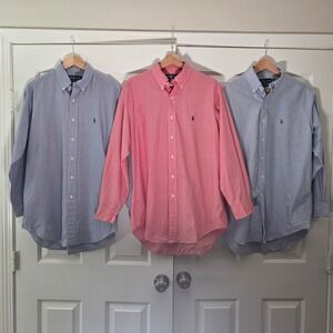 Ralph‎ Lauren Yarmouth Dress Shirts Lot (3) Men's 15½-32/33 Oxford Cotton